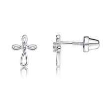Load image into Gallery viewer, Infinity Cross Earrings