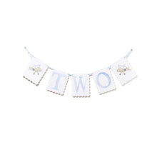 Load image into Gallery viewer, "TWO" Birthday Banner- Airplane/Puppy