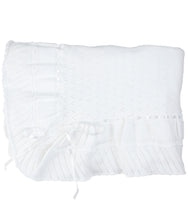 Load image into Gallery viewer, Solid Pointelle Ruffle Blankets