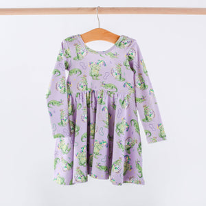 Gator Gras Cotton Twirl Dress