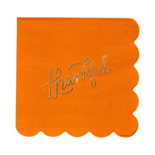 Load image into Gallery viewer, Foil Thankful Cocktail Napkin Set
