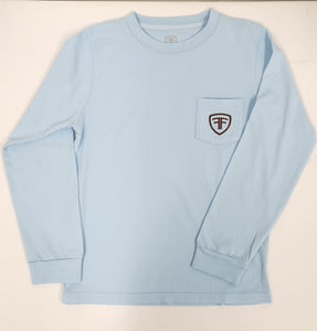 L/S Blue F&F Turkey Pocket Tee