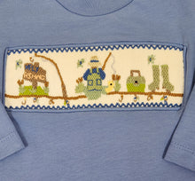 Load image into Gallery viewer, Smocked Fishing Tshirt
