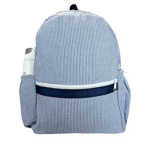 Medium Seersucker Backpacks w/ Pockets