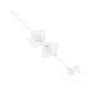 Wee Grosgrain Bow on Elastic