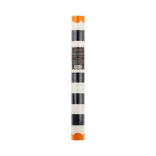 Load image into Gallery viewer, Orange and Black Striped Paper Table Runner
