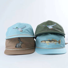 Load image into Gallery viewer, Flying Mallard Duck Hat in Olive Green
