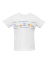 Load image into Gallery viewer, Smocked Happy Birthday T-Shirt
