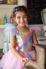 Load image into Gallery viewer, Rainbow Fairy Dress &amp; Wings
