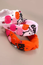 Load image into Gallery viewer, Halloween Boo Pumpkin Beaded Headband
