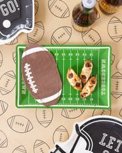 Load image into Gallery viewer, Football Field Shaped Paper Plate
