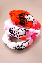 Load image into Gallery viewer, Halloween Boo Pumpkin Beaded Headband
