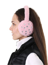 Load image into Gallery viewer, Pink Fuzzy Earmuffs - Crystal
