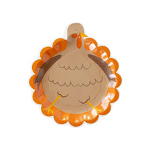 Load image into Gallery viewer, Harvest Turkey Shaped Paper Plate
