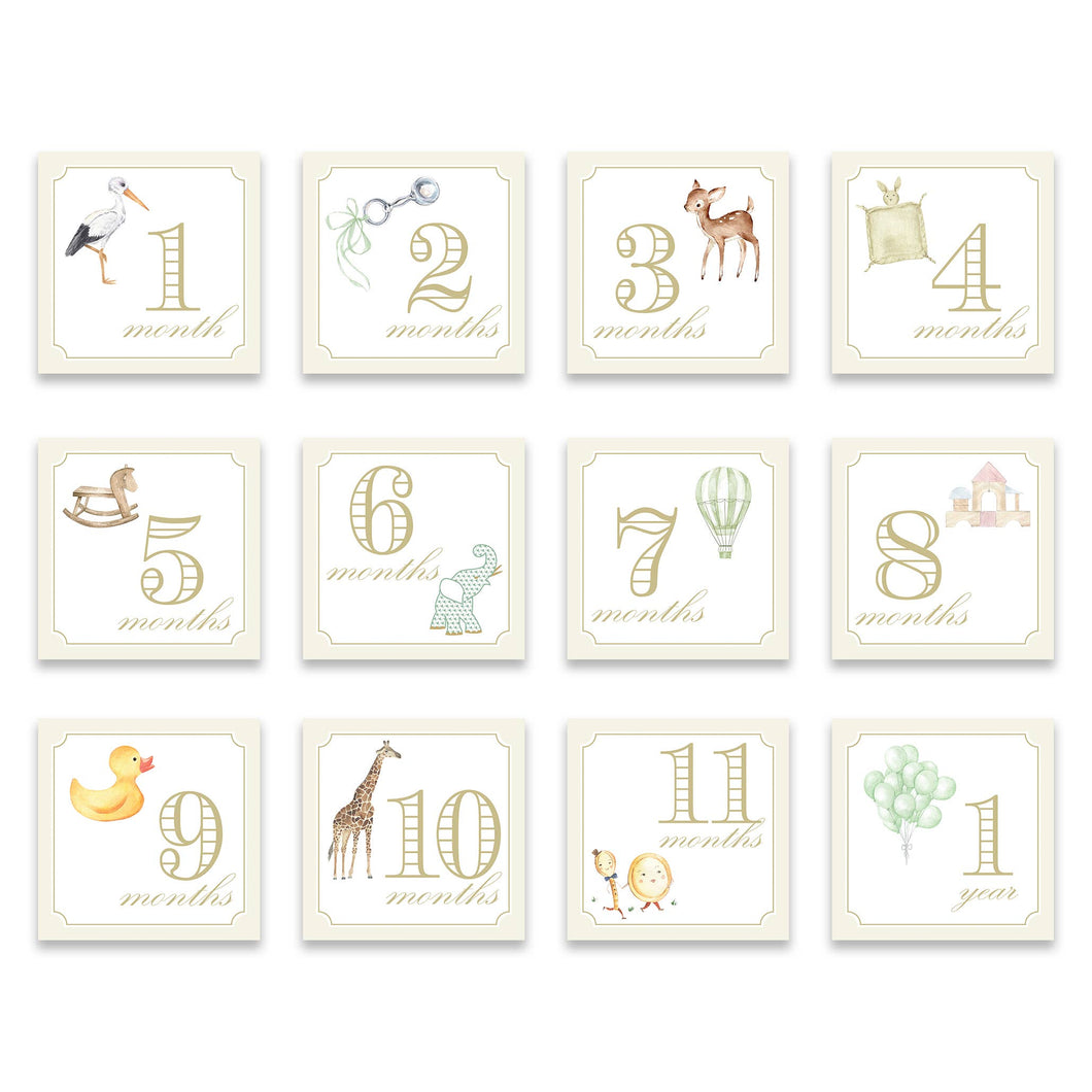 Milestone Cards - Classic Cream