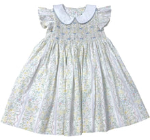 Load image into Gallery viewer, Spring Bouquet Smocked Geo Dress
