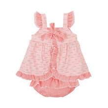 Load image into Gallery viewer, Coral Dress with Diaper Cover
