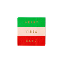 Load image into Gallery viewer, Merry Vibes Only Cocktail Napkins

