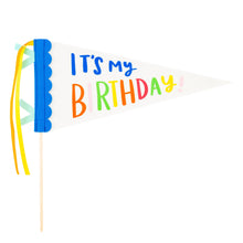 Load image into Gallery viewer, Bright Birthday Felt Pennant Banner
