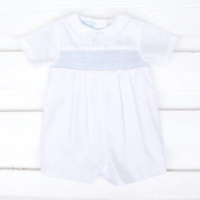 Load image into Gallery viewer, Diamond Smocked Romper w/ Hat
