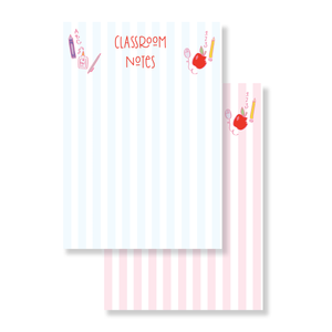 Classroom Notes Notepad