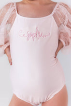 Load image into Gallery viewer, Mesh Long Sleeve Leotard - Pink Bliss

