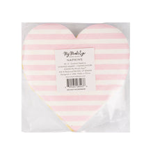 Load image into Gallery viewer, Striped Hearts Napkin Set
