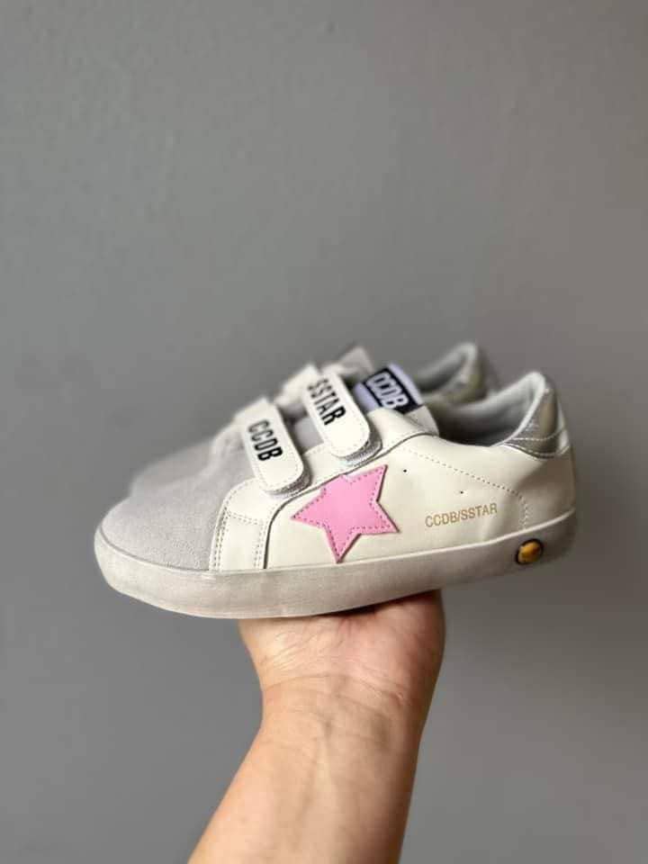Pink Star Velcro Sneaker