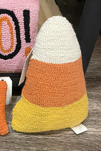 Candy Corn Halloween Pillow