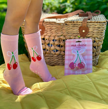 Load image into Gallery viewer, 3D Packaged Crew Socks - Cherries
