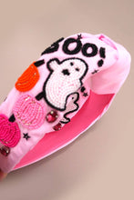 Load image into Gallery viewer, Halloween Boo Pumpkin Beaded Headband
