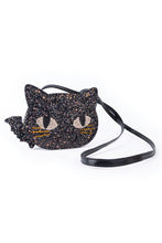 Load image into Gallery viewer, Cat&#39;s Meow Chunky Glitter Kitty Purse
