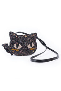 Cat's Meow Chunky Glitter Kitty Purse