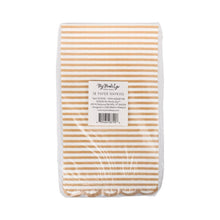 Load image into Gallery viewer, Tan Striped Dinner Dinner Napkin

