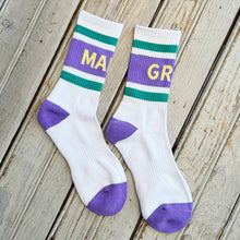 Load image into Gallery viewer, Nolaverse Mardi Gras Varsity Sock
