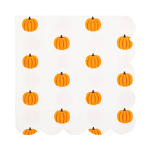 Load image into Gallery viewer, Pumpkin Scallop Cocktail Napkin
