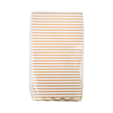 Load image into Gallery viewer, Tan Striped Dinner Dinner Napkin

