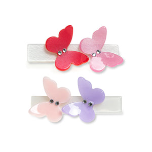 Butterflies Satin Shades Hair Clips