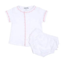 Load image into Gallery viewer, Baby Joy Crochet Trim Diaper Set

