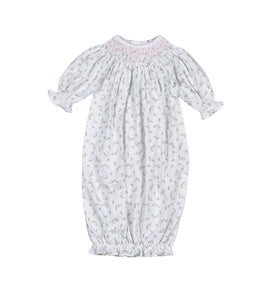 Bella Floral Smocked Bishop Gown