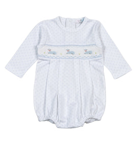 Baby Lamb Smocked Pima Bubble