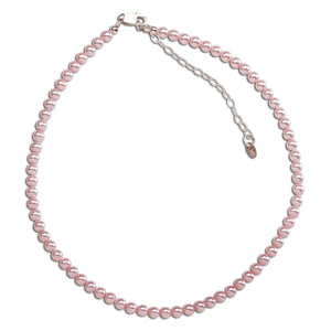 Sterling Silver Pink Pearl Necklace