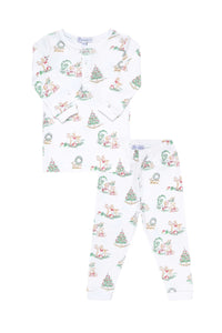 Boy Christmas Toile Pajama