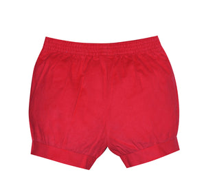 Christian Red Corduroy Banded Short