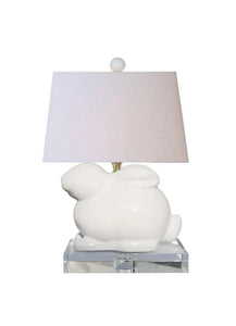 Large Porcelain Bunny Lamps