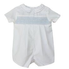 Load image into Gallery viewer, Diamond Smocked Romper w/ Hat
