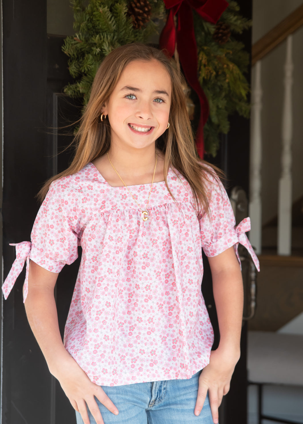 Square-Neck Babydoll Top