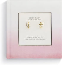 Load image into Gallery viewer, 1st Communion Earrings &amp; Book
