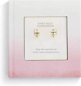 1st Communion Earrings & Book