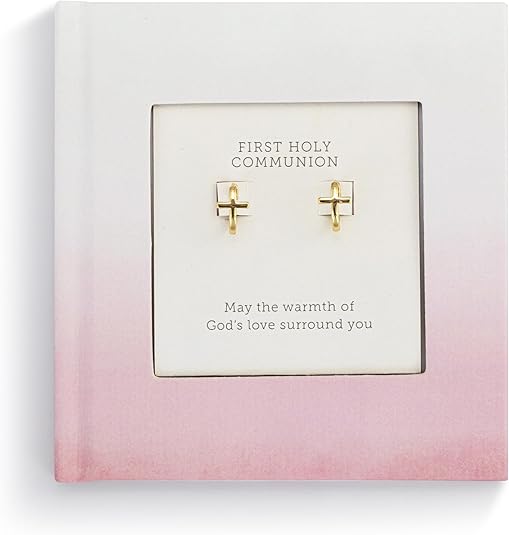 1st Communion Earrings & Book